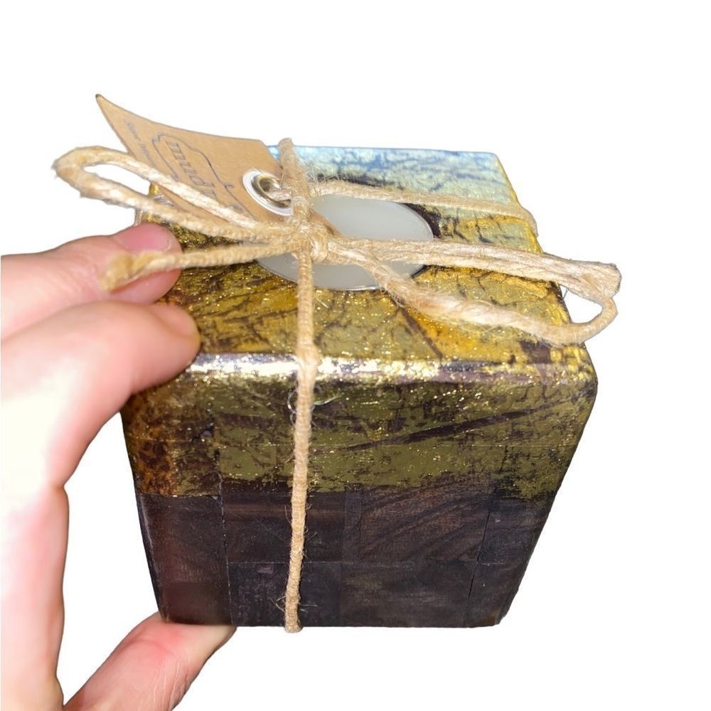 Gold Foil Votive Candle 🕯️ Holder